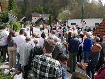 Segnung der Osterspeisen in Hinterberg, Peggau