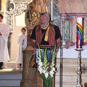 Vor 60 Jahren feierte Pater Koloman OSB seine Primiz in der Pfarrkirche Deutschfeistritz.