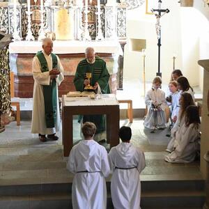 Vor 60 Jahren feierte Pater Koloman OSB seine Primiz in der Pfarrkirche Deutschfeistritz.