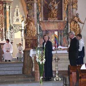 Vor 60 Jahren feierte Pater Koloman OSB seine Primiz in der Pfarrkirche Deutschfeistritz.