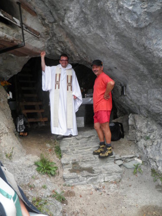 Rochusgrotte Essling / P. Ulrich Diel OSB zwischen Altenmarkt und Großreifling