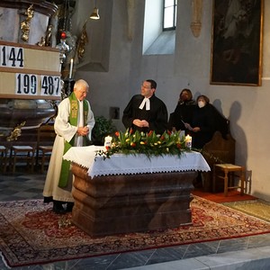 Ökumenischer Gottesdienst mit Pfarrer Johannes Erlbruch und Prof. Helmut Schlacher